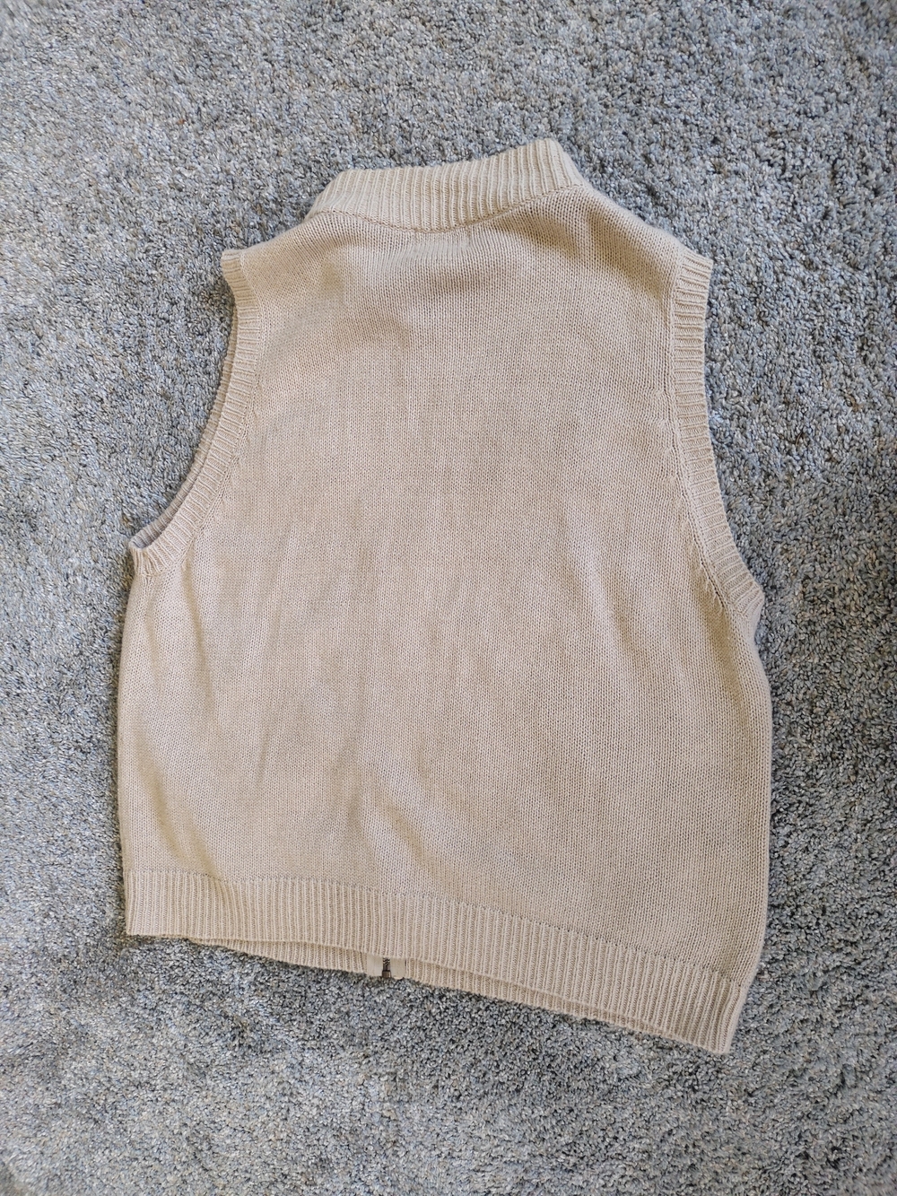 Southern Lady Cream Embroidered Floral Zip Vest - Picture 3 of 4